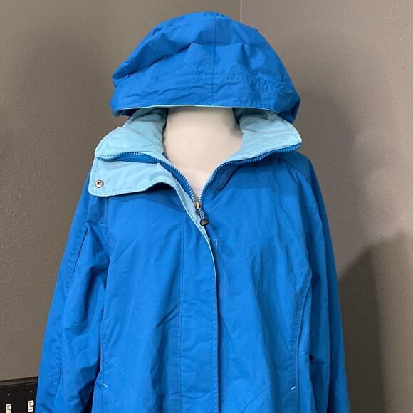 LL BEAN Storm Chaser Jacket Outter Layer Only 264929 Royal Blue Light Blue - Picture 11 of 12